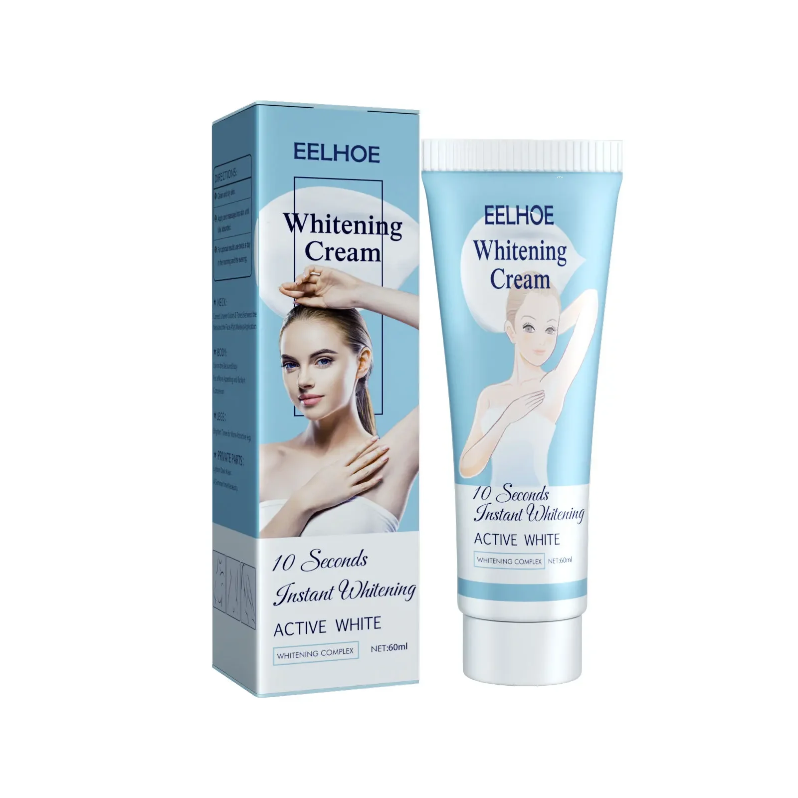 Women Armpit Whitening Cream Underarm Whitening Cream Legs Knees Private Parts Body White Nourishing Brightening Skin Care