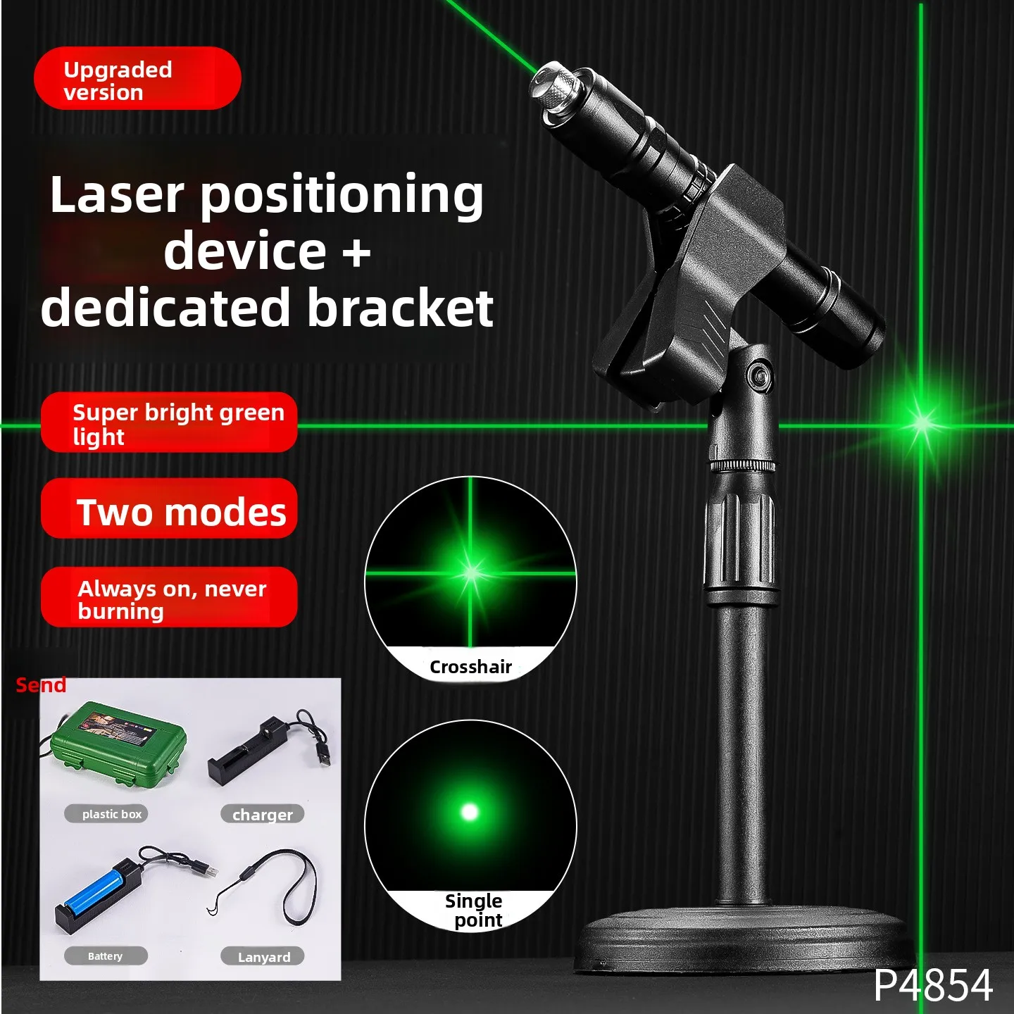 Engineering Laser Positioner High Precision Millimeter Grade Super Bright Green One Cross Line Laser Level Long Standby
