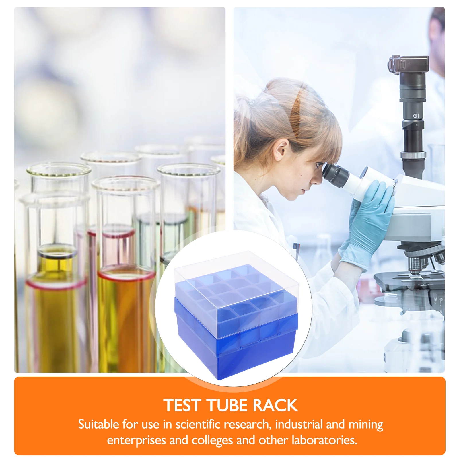 Cryogenic Holder Rack Microcentrifuge Tubes Freezer Storage Box Vials Samples Holder test tube holder