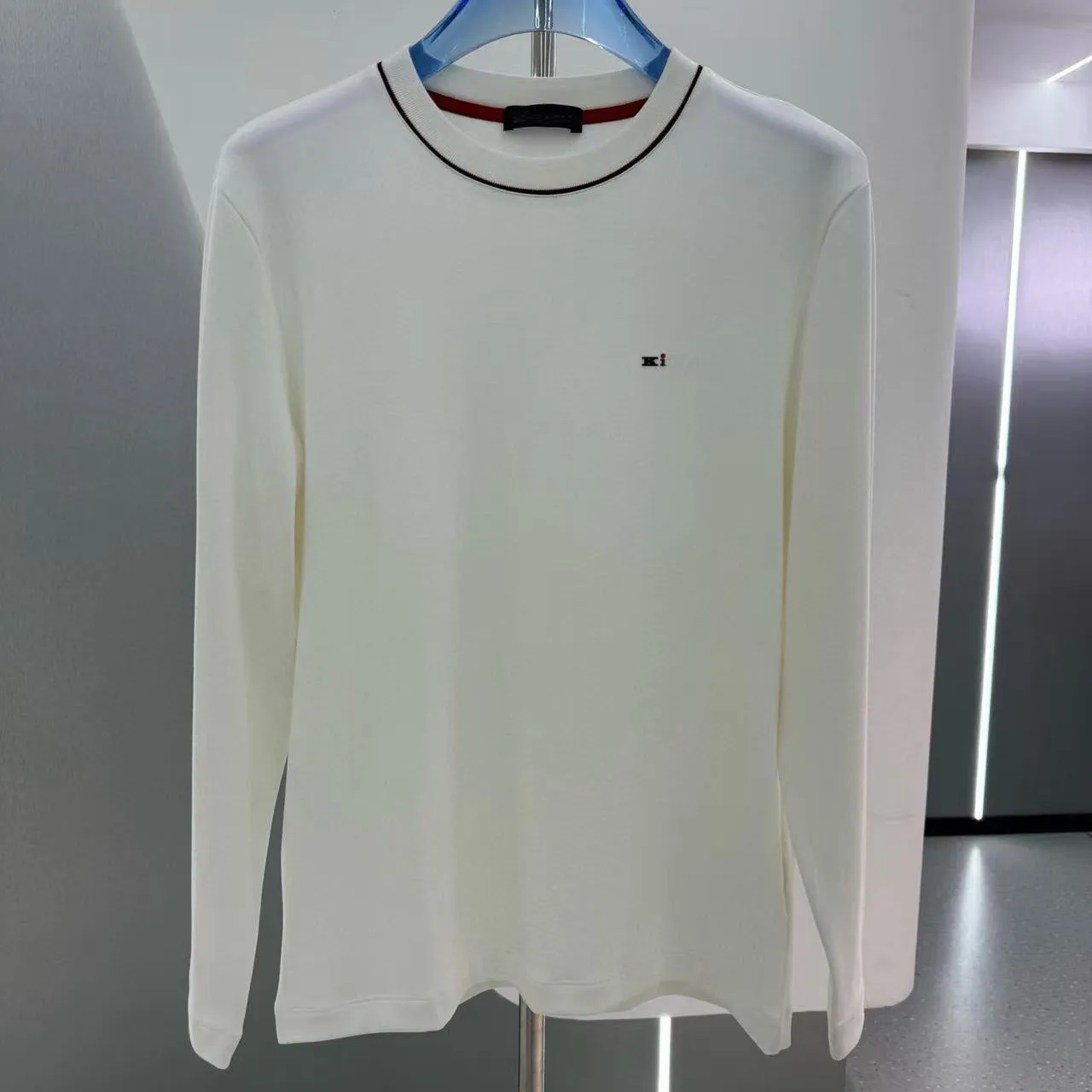 

Kiton Italy 25 autumn and winter new casual fashion embroidery old money style men's round neck long sleeve