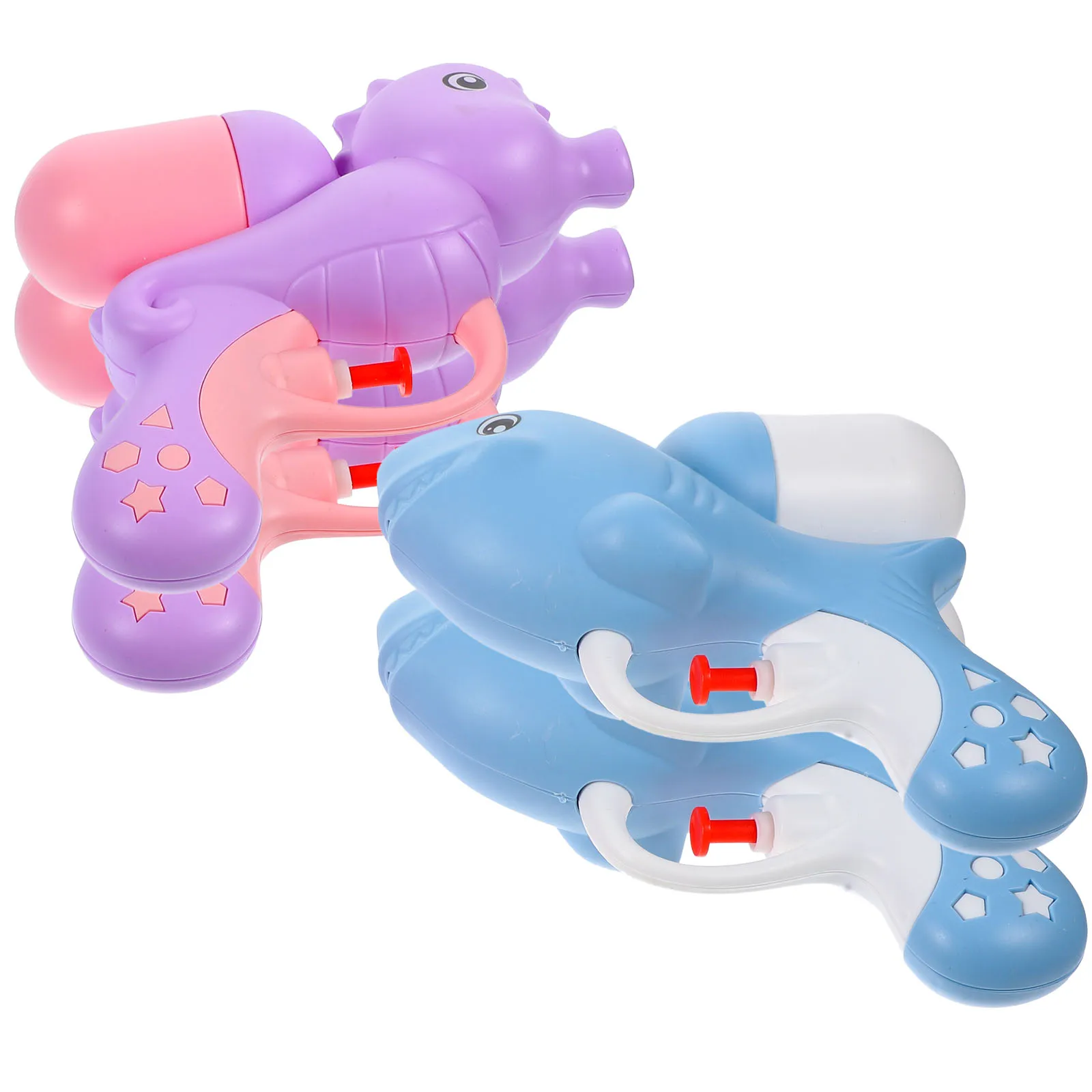 

4 Pcs Cartoon Water Gun Kid Toys Soaker Outdoor Shooters Plastic Beach Party Favor Baby