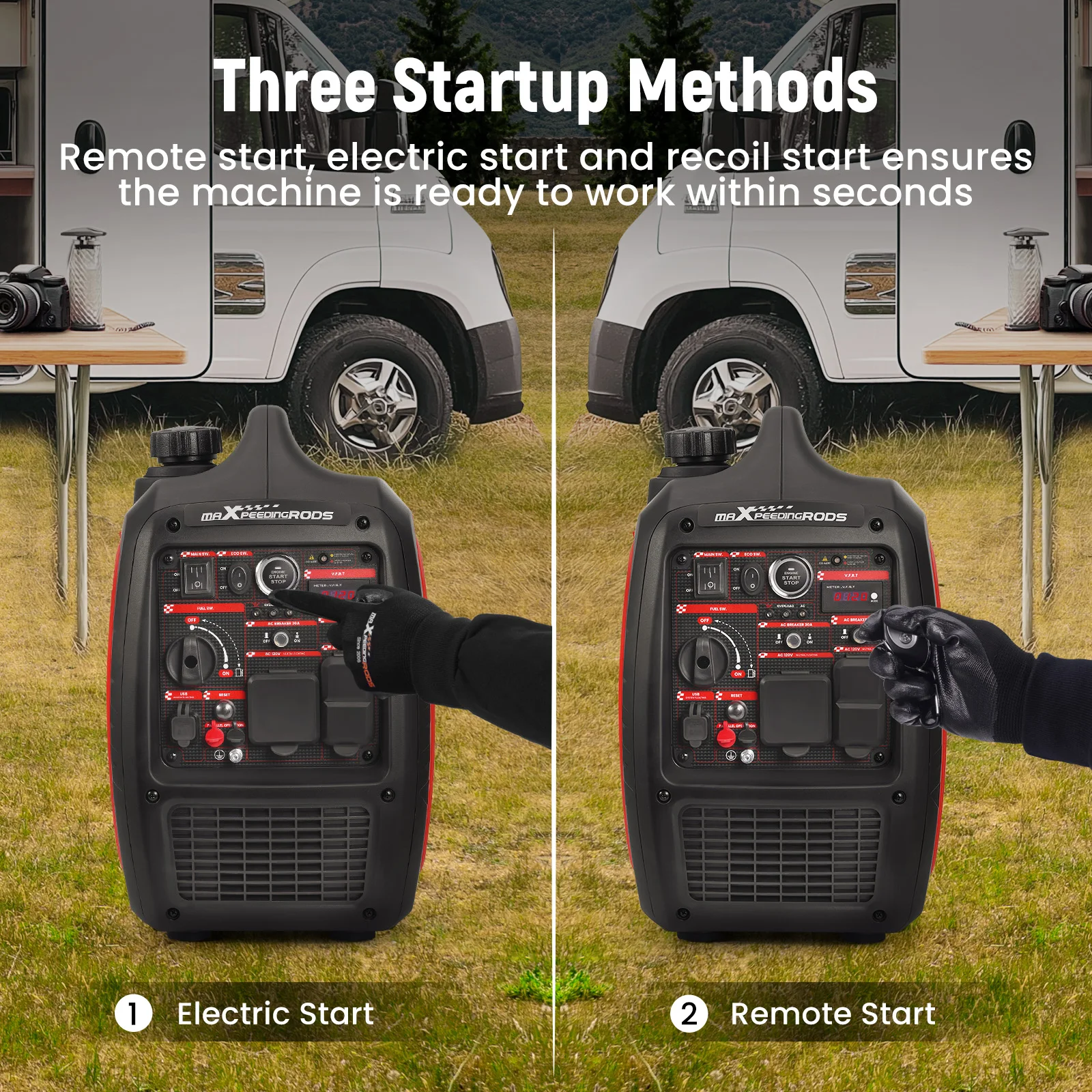 4800 Watt Generators Portable Generator Inverter Quiet For Home Backup for RV