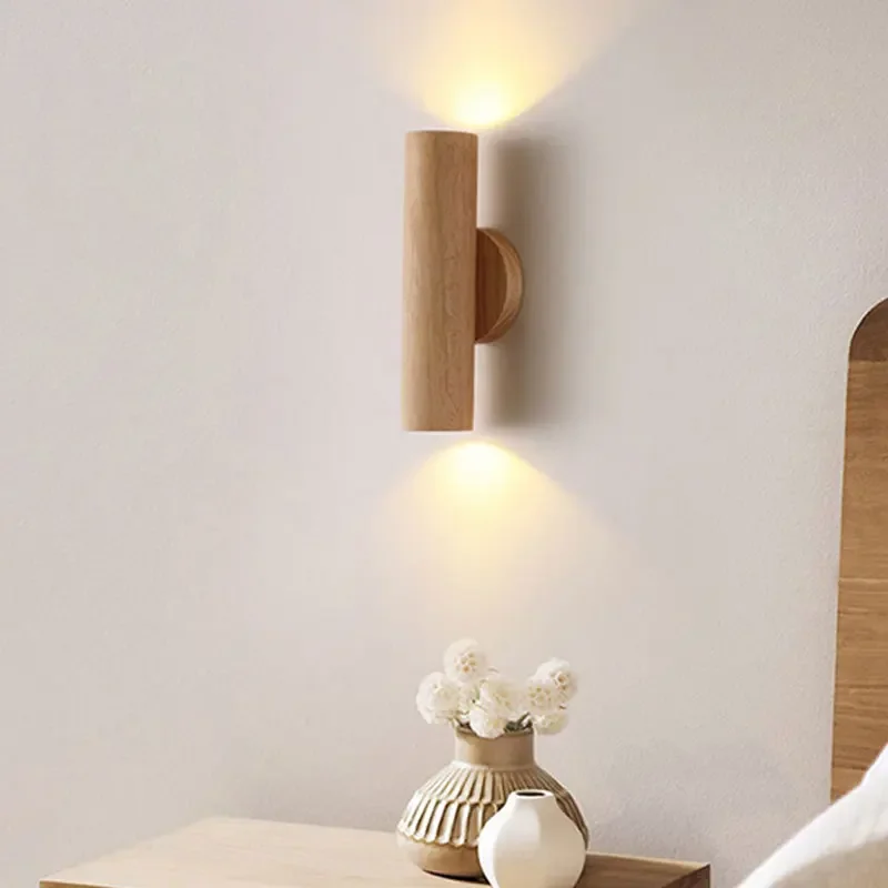 

Modern Led Wall Lamp For Living Room Bedroom Bedside Wooden Design Decor Stairs Aisle Rest Area Farmhouse Background Lighting