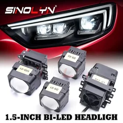 Sinolyn 1.5 inç Pro Mini Bi LED projektör Lens yüksek düşük işın LED matris işıkları kare işıkları şeytan gözler farlar güçlendirme için LED ışık Işıklar Mercek Far