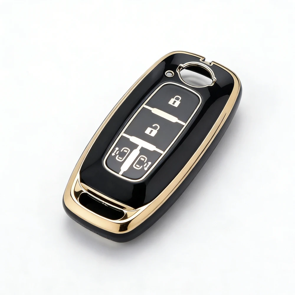 Funda de TPU para llave Nissan Rogue x-trail T33 Qashqai J12 Kicks Ariya Altima Juke Bluebird Sylphy 4 botones llavero antiarañazos