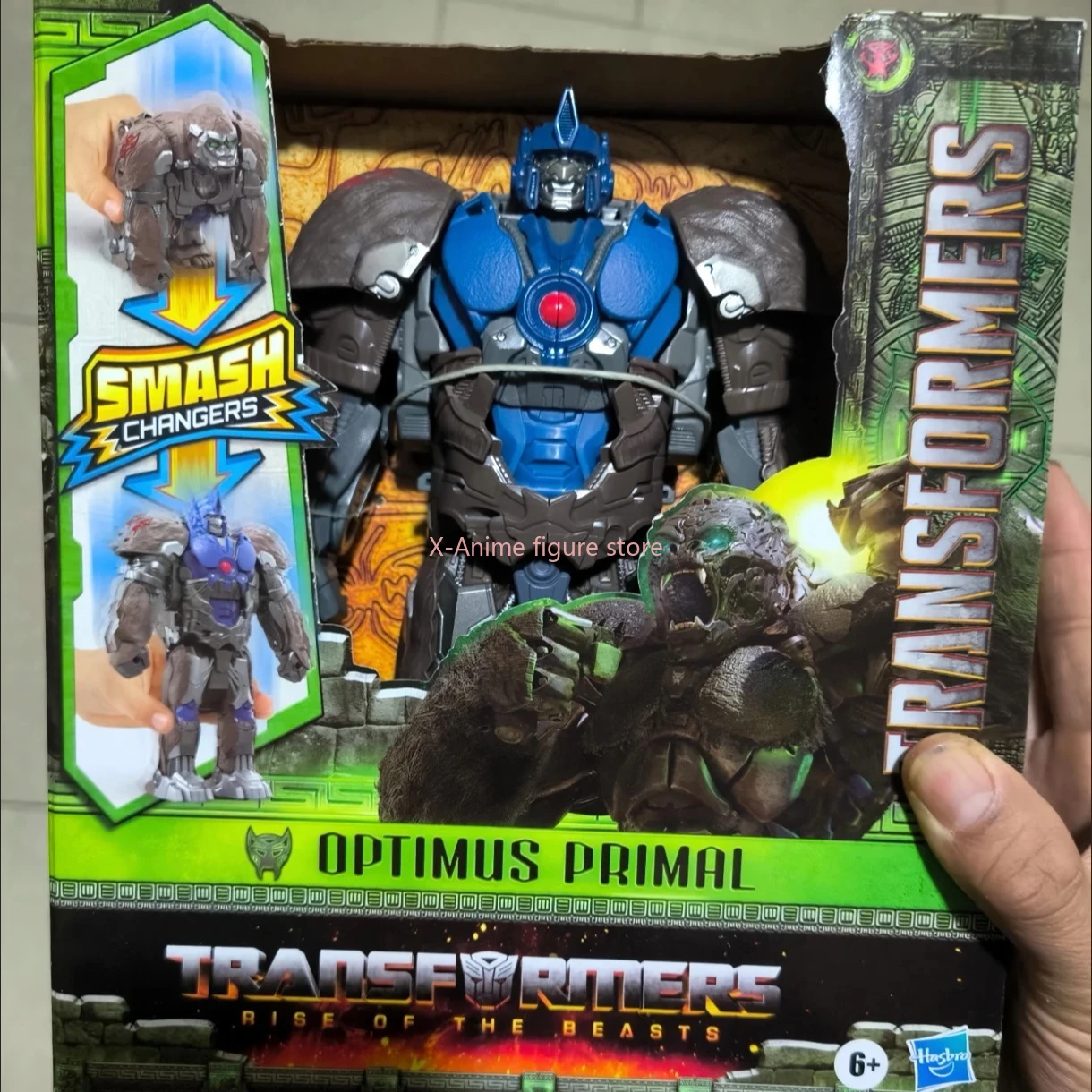 

Hasbro Smash Changers Touch Transformation Series Optimus Primal Orangutan Rise of The Beasts Фигурка Деформируемый робот