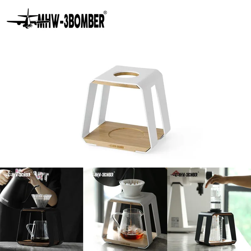 

MHW-3BOMBER Ladder Drip Coffee Stand Pour Over Espresso Dripper Stand Non-Slip Base Holder Coffee Maker Coffee Accessories