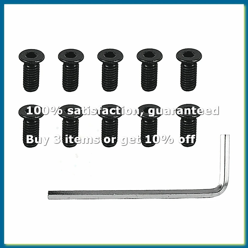 10Pcs Scooter Handlebar Front Fork Tube Screws with Hexagon Handle Replacement Parts Kits for M365 Es2-FABY