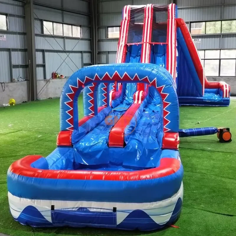 Giant slip and Slide Dual Inflatable Water Slides Commercial Grade for Parties