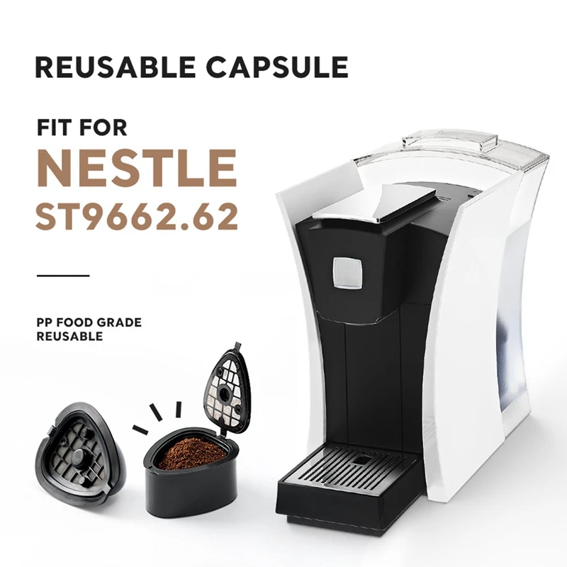 2In1 Coffee Capsule Pod For NESTLE ST 9662.62 Machine Refillable Filter Pod Replacement Coffee Capsule And Tea