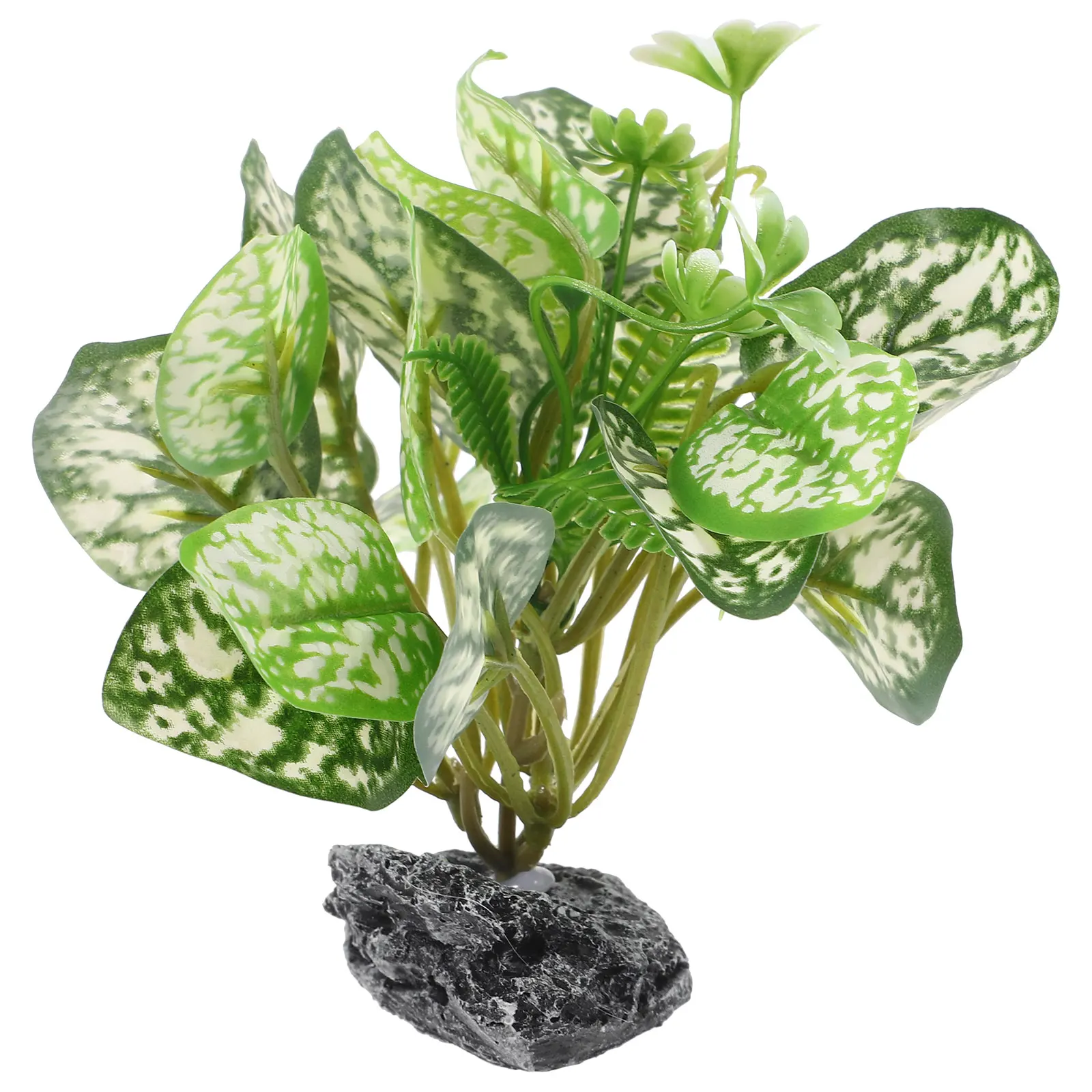 

Artificial Plant Aquarium Artificial Plant Plastic Flowers for Water Decorations Fish Tank Stone Fake Aquarium Plants