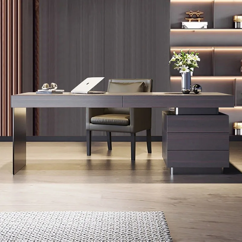 Design Aesthetic Office Desk Storage Minimalist Crafts Study Office Desk Space Saving Long Mesa Ordenador Commercial Furniture