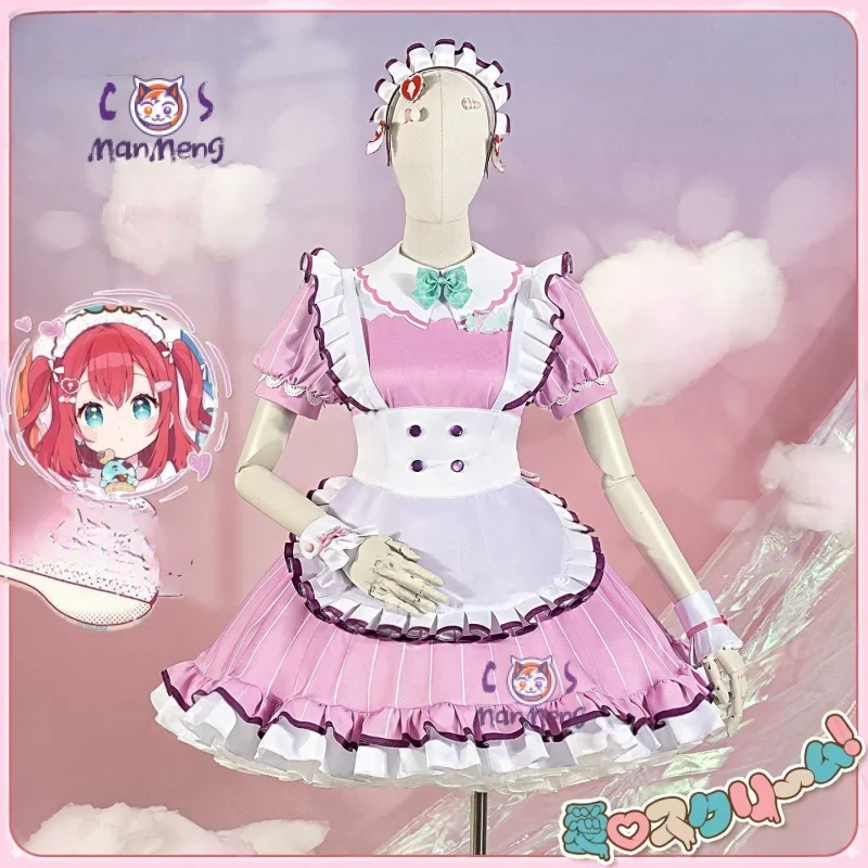 Вакана Шики Ухара Аюму Руби Куросава LoveLive!Саншайн! Костюм для косплеяAiScReam на Хэллоуин, милое платье горничной Лолиты для девочек