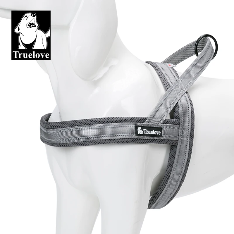 Truelove Dog Harness Vest Soft Mesh Padded Nylon 3M Reflective Security Dog Collar Easy Put On Pet Harness Pull-resistan TLH5811