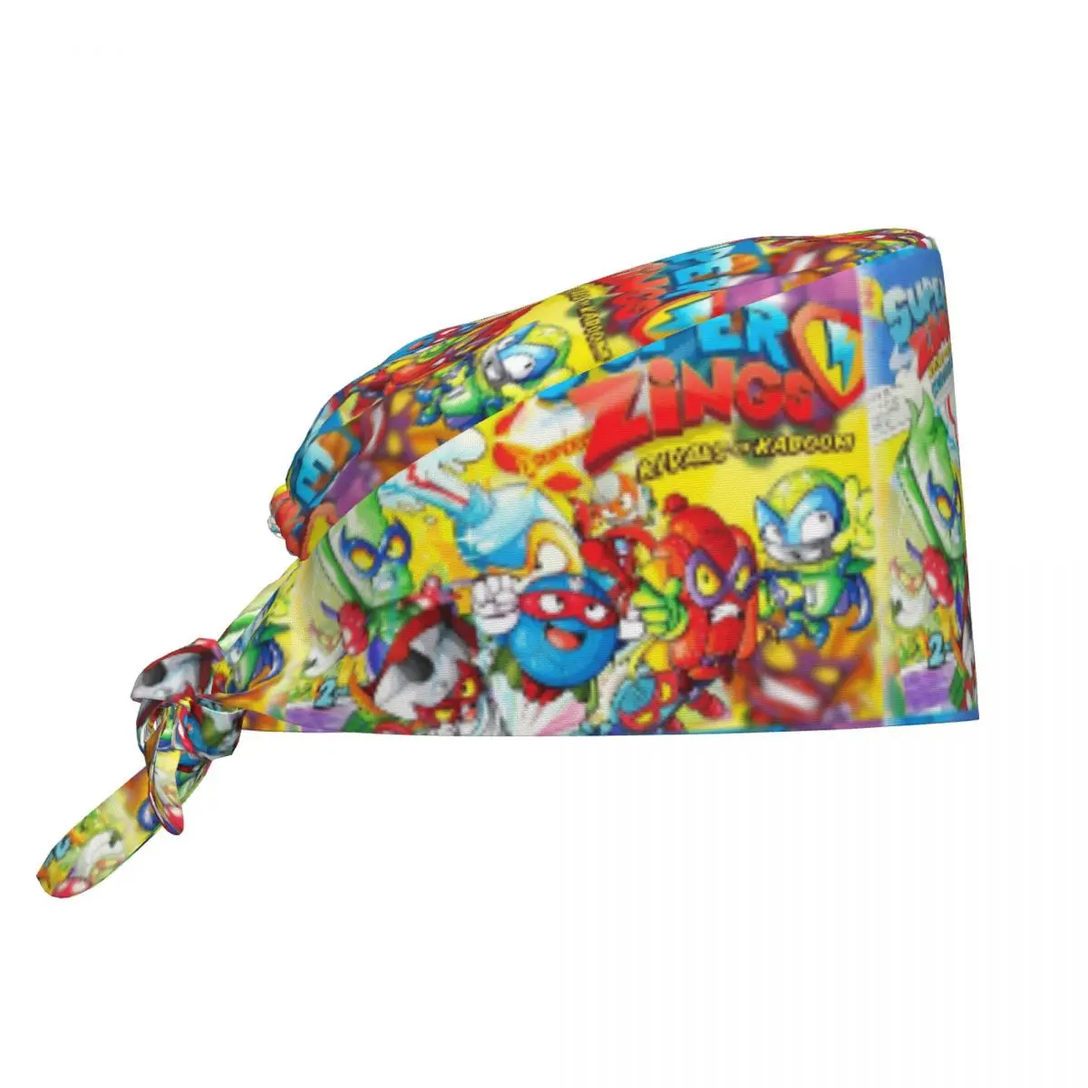 New Super Zings Cartoon Game Superzings Scrub Hat Doctor Working Surgical Cap Unisex Adjustable Nursing Caps for Dentist