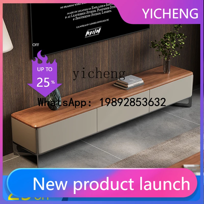 

B-4 cabinet storage locker integrated living room high-end solid wood TV cabinet floor