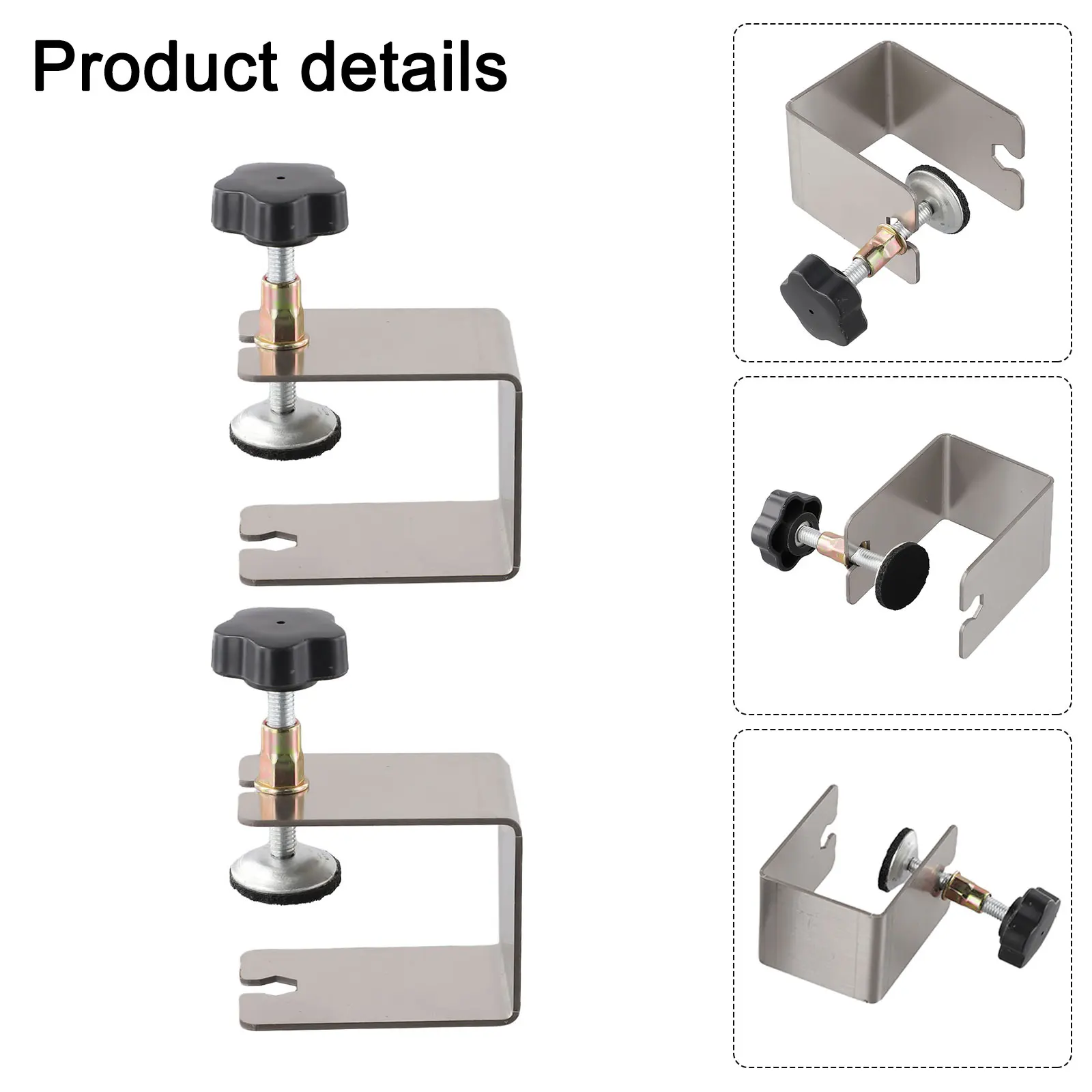 

Job Site Use Cabinet Installation Tool Adjustable Drawer Clamp Stainless Steel Cabinet Clamp Diy Edc Maximum Clamping 46mm
