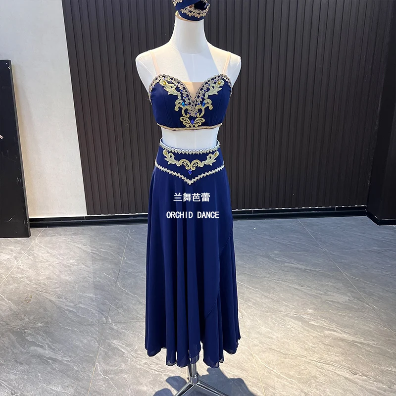 BT01386 전문 맞춤형 사이즈 맞춤형 색상 어린이 소녀 성인 부적 퍼포먼스 웨어 블루 발레 서정적 큐피드 드레스