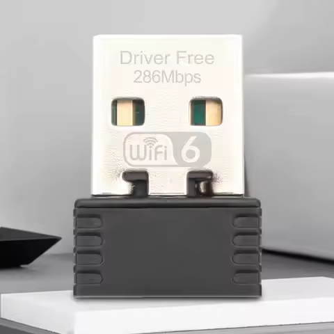 WIFI6 USB WIFI Network Card Free Drive 2.4GHz USB Dongle Wi-Fi Adapter 286.8Mbps 802.11b/g/n/ax for PC Laptop
