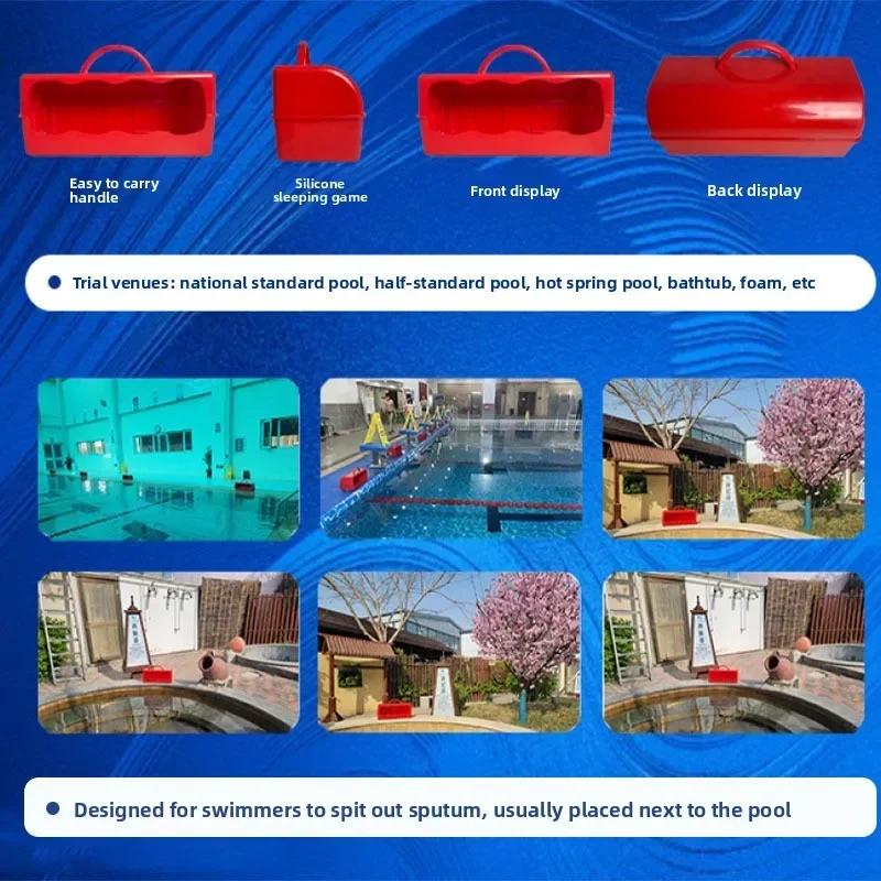 Swimming hall spittoon bucket bath hot spring pool hygiene equipment cleaning plastic bucket