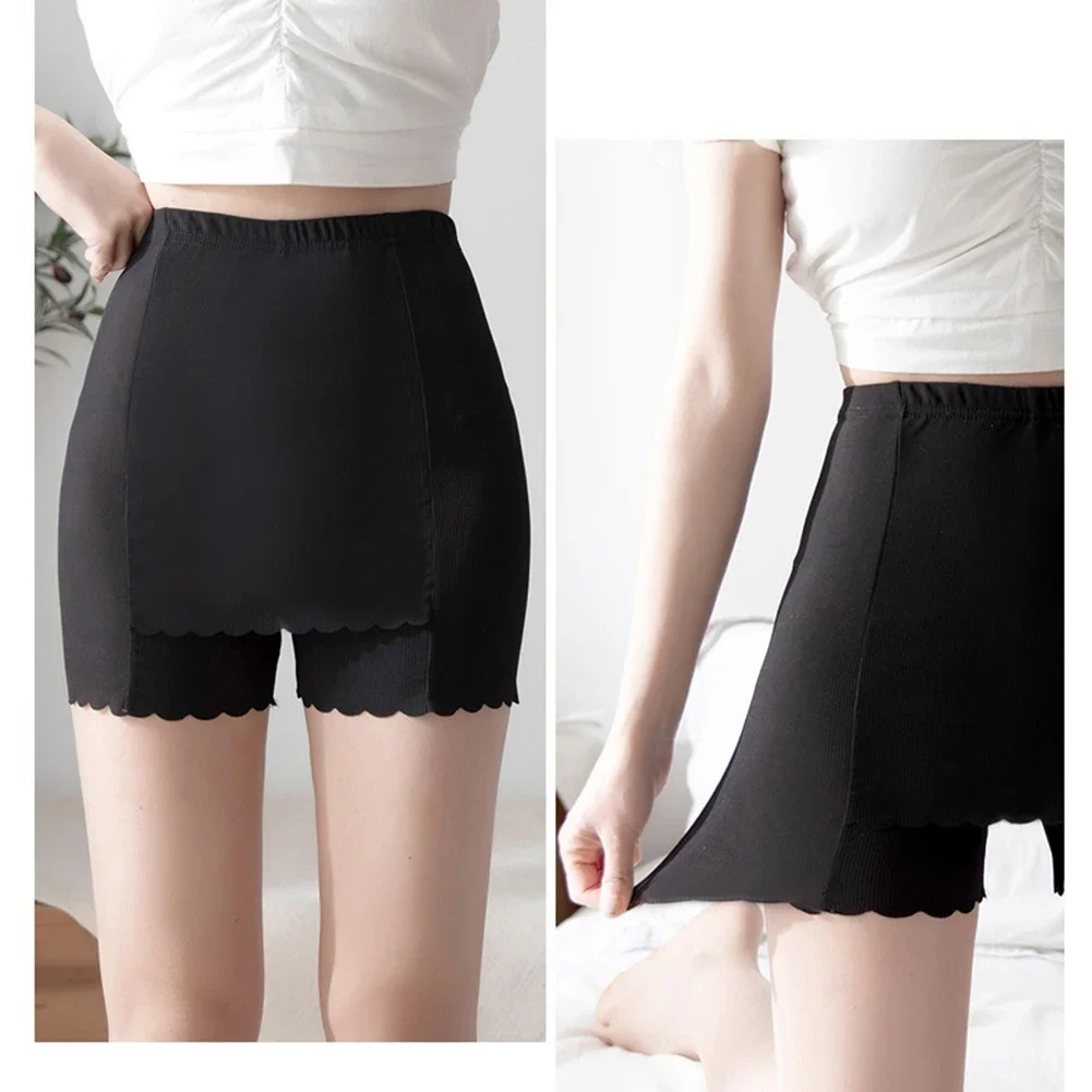 

Club Attire Vacation Wear Seamless Summer Pants Ice Silk Anti Exposure Trousers Anti Exposure Pants Solid Color Design