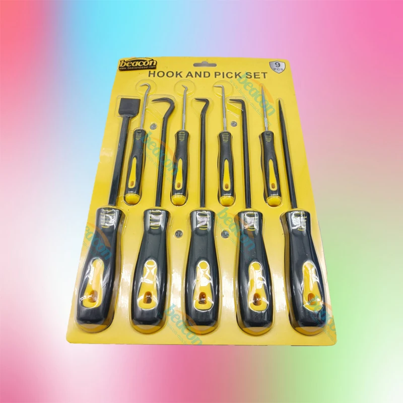 Good Quality 9 Piece Scraper Hook and Pick Set Oil Seal Puller Oring Diagnostic Tools Seal Screwdriver