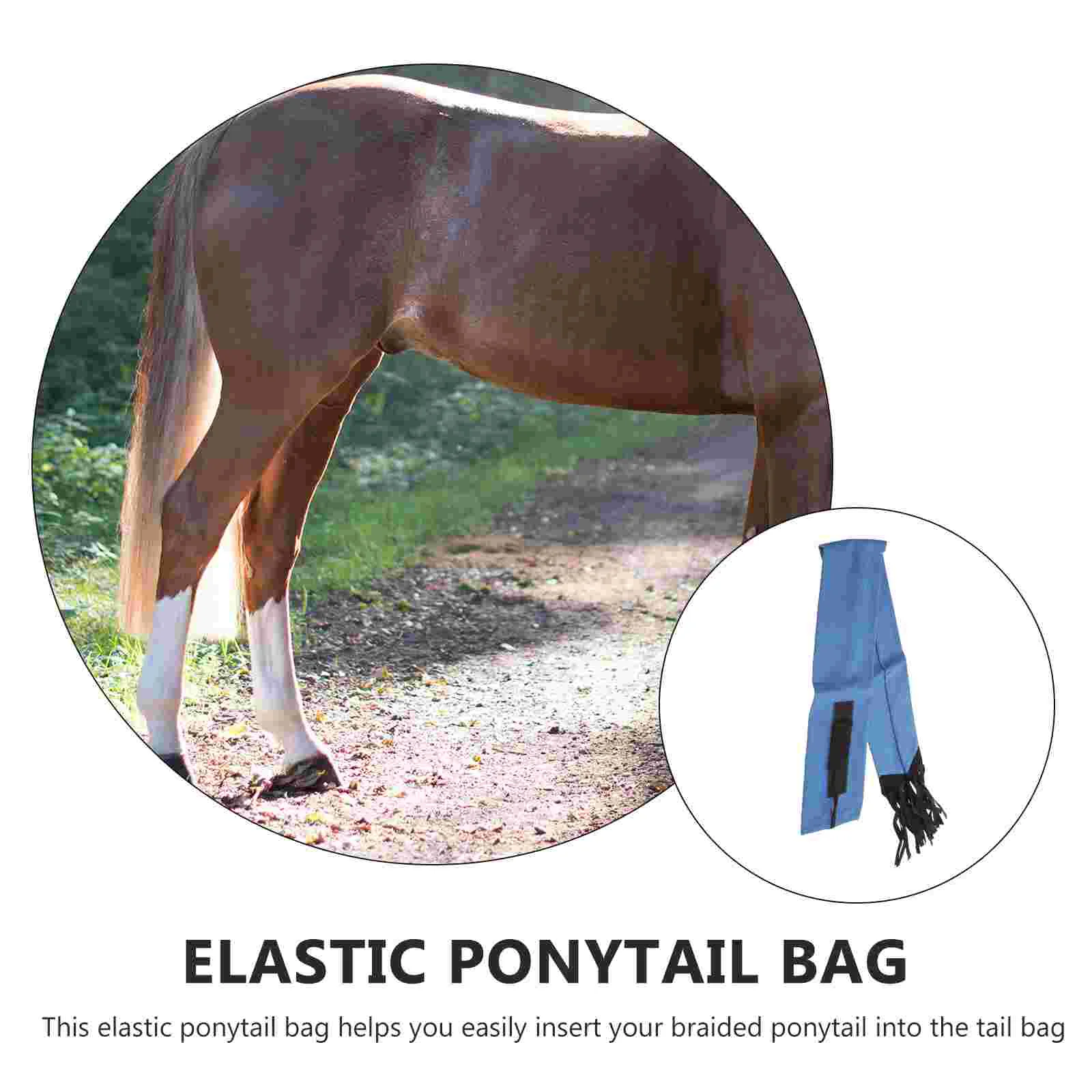 Ponytail Protection Bag Protector for Tail Bags For Horses Grooming Tools Protective Cover Grooming Supplies Container Holder