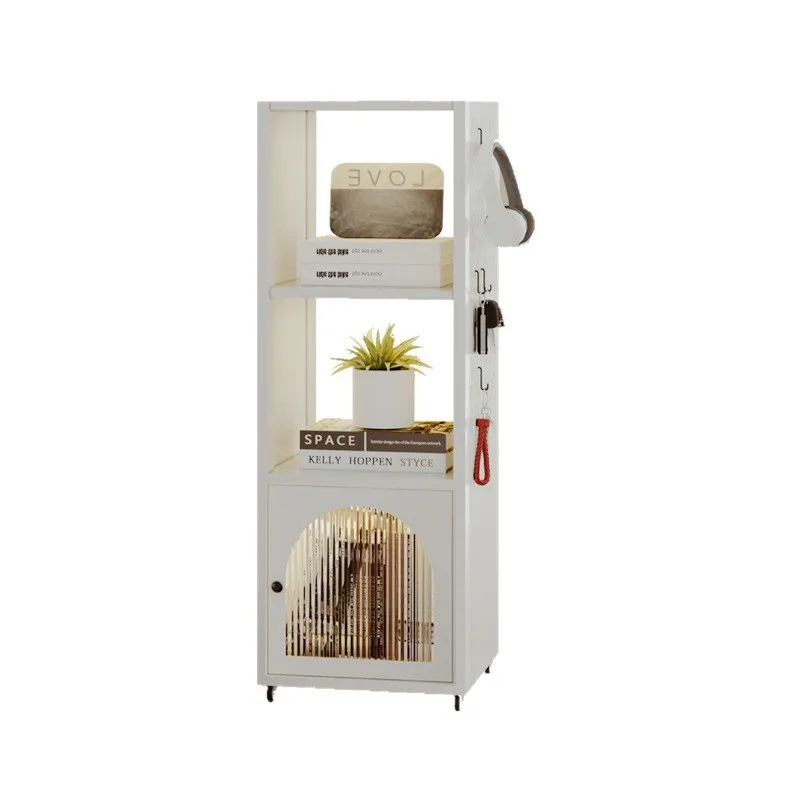 Steel rotatable bookshelf 360 degree rotating full-length mirror floor-to-ceiling children's wrought iron storage picture