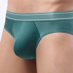 Mens Swim Bikini Briefs Ice Silk Convex Pouch Underpants Underwear Bulge Pouch Boxers Shorts Trunks Underpants Slip Homme