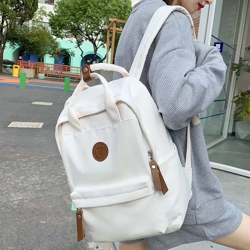 New Women Male Canvas College Backpack Men Female Retro Travel Book Bag Girl Boy Laptop Student Fashion Vintage Lady School Bags