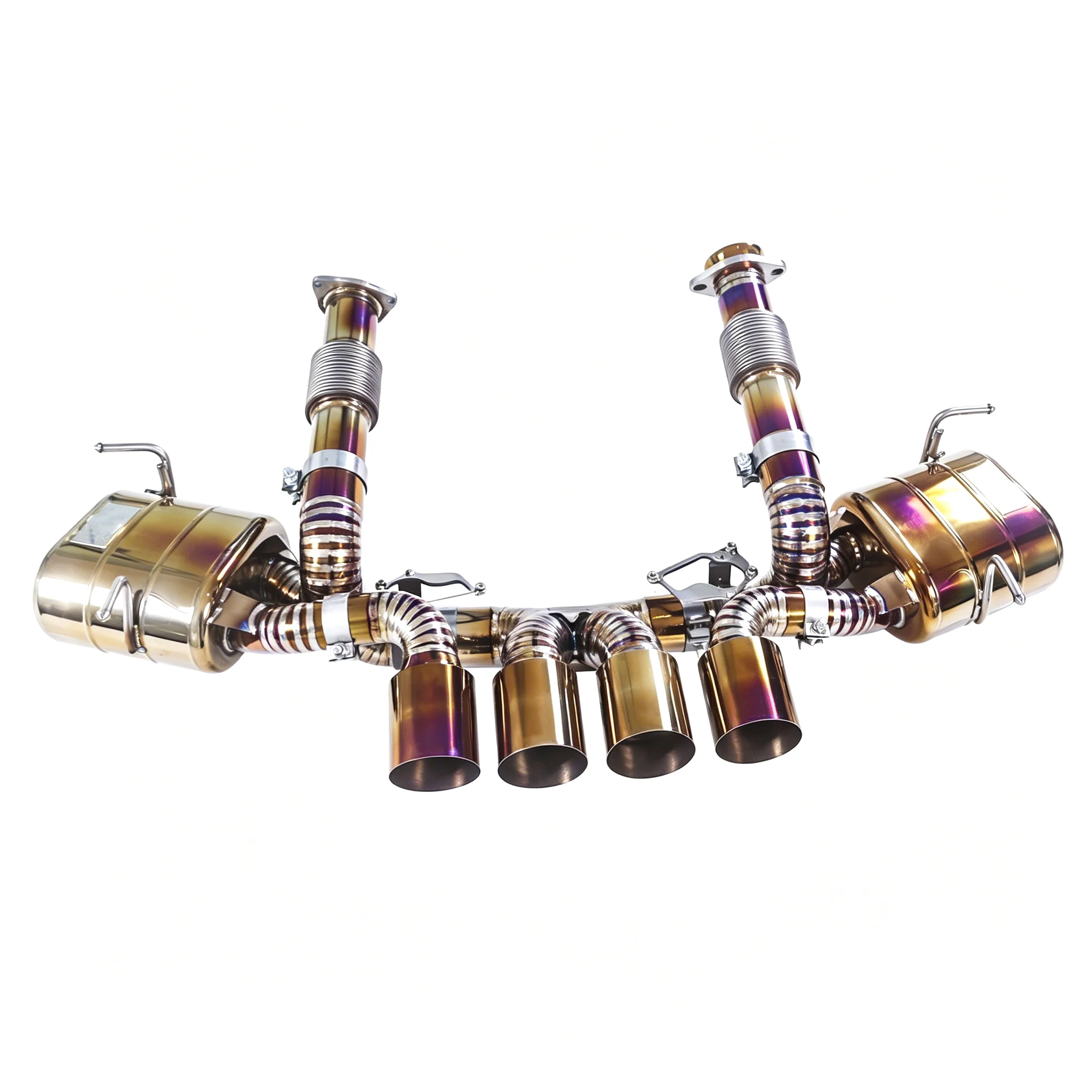 For Exhaust Suitable 2020-2024 Chevrolet Corvette C8 Z06 5.5L Titanium Alloy Tailpipe Variable Valve with Muffler