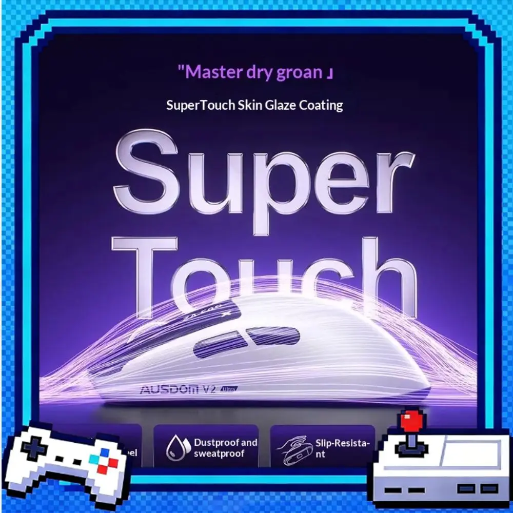 AUSDOM G03V2 Pro/Ultra Mouse PAW3395 Two-mode Wireless Mouse Gaming PAM Omron Lightweight Computer Office Big Hand Gaming Mouse