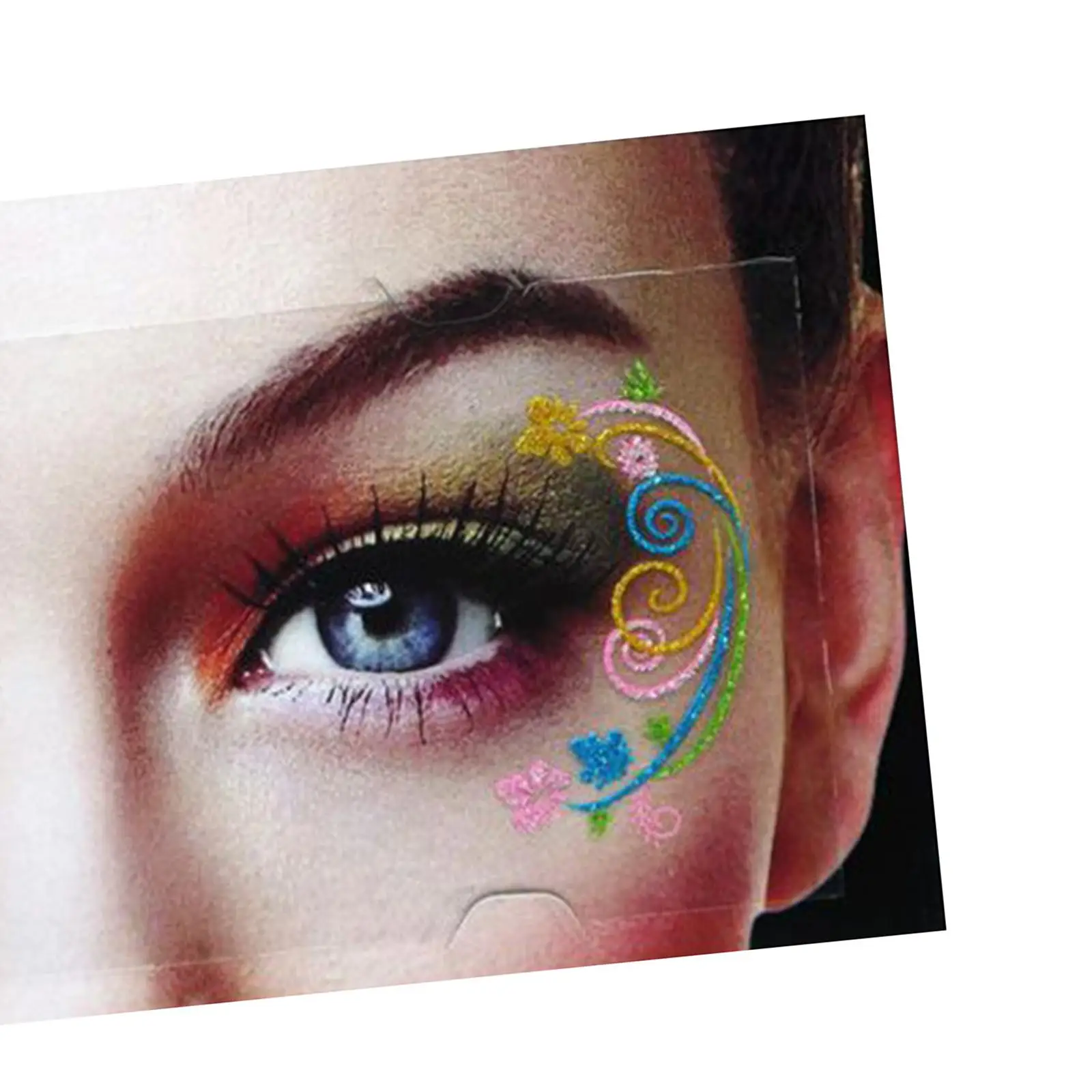 Lidschatten-Aufkleber, Gesichtsaufkleber für Karneval, Festival, Bühnenauftritt