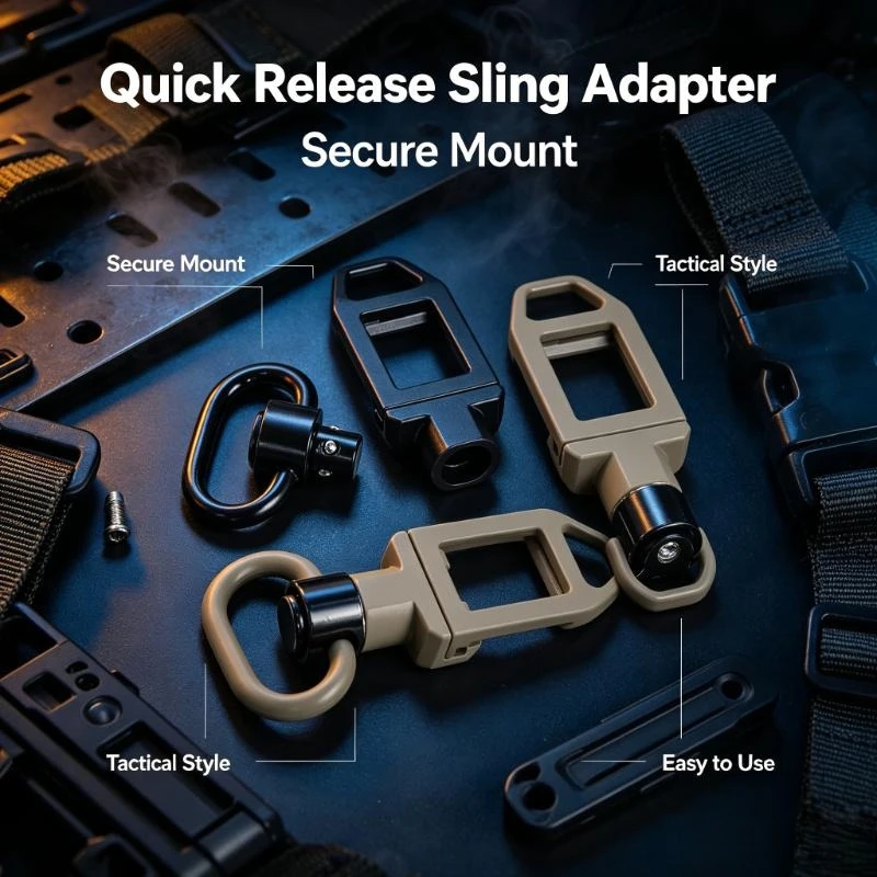 Model Lanyard Connection Components, SI Sling Loop IS Finger Buckle QD Swivel Rail Hanger Custom Mod Kit