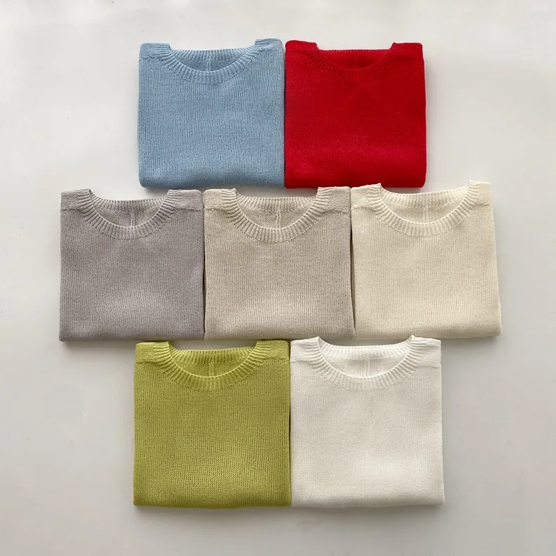 

Dave&di 26 Summer New Seamless One-piece And Paper Yarn Round Neck Knitted Short Sleeved Solid Color Versatile Top