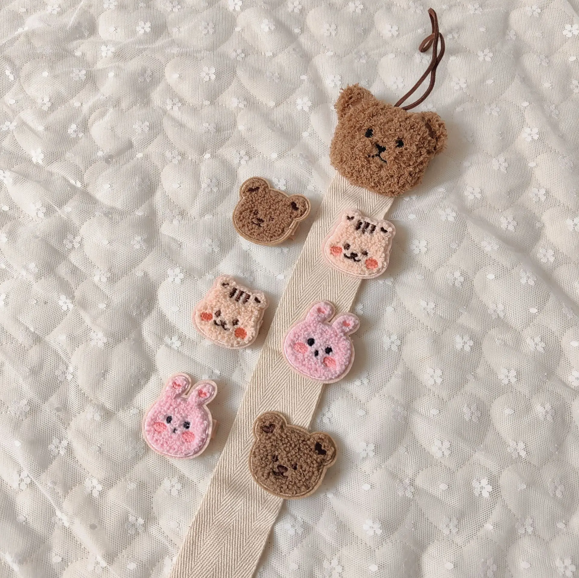 3 unids/set de Clip Bb de dibujos animados para niños, Clip para el pelo de conejo y oso, Clip LATERAL para niñas, accesorios para el cabello para niñas