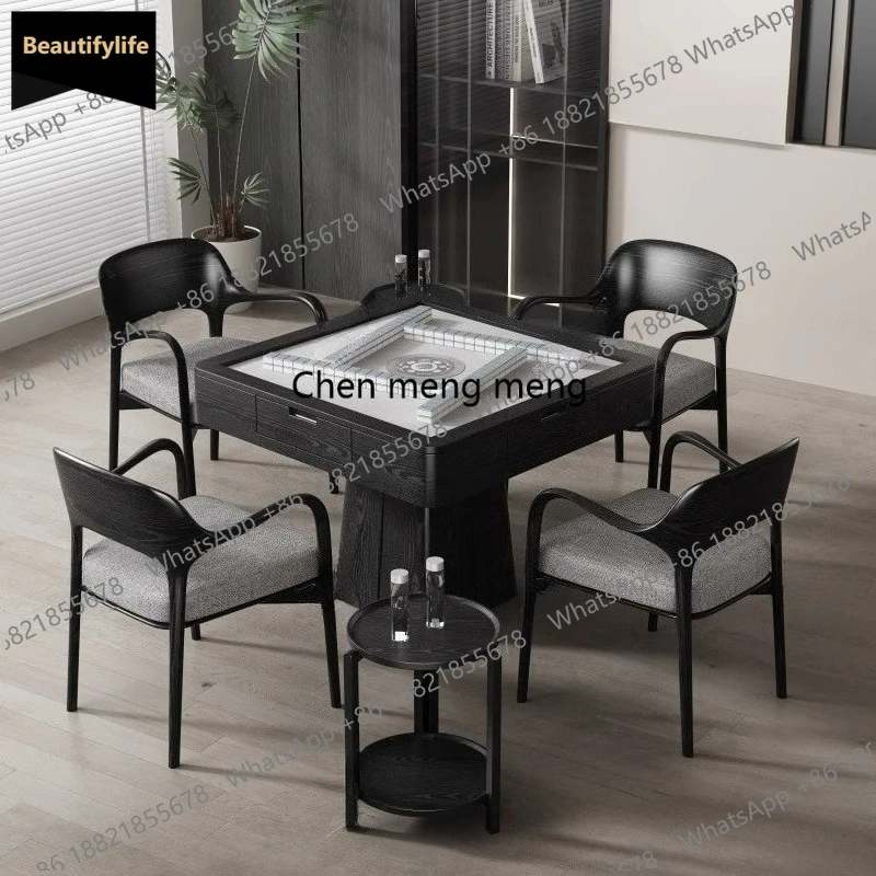 

Современный минималистичный автоматический высококлассный стол для маджонга, электрический стол для маджонга и гуаньдана в скандинавском стиле для карточных залов, мебель