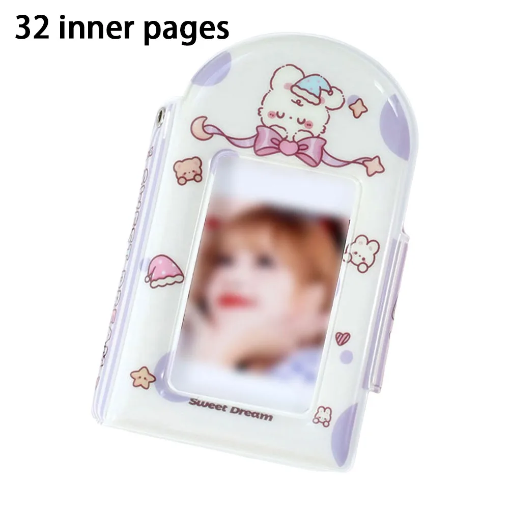 

New 3 Inch Photo Album with 32 Inner Pages PVC Card Collect Book Cartoon Photo Holder