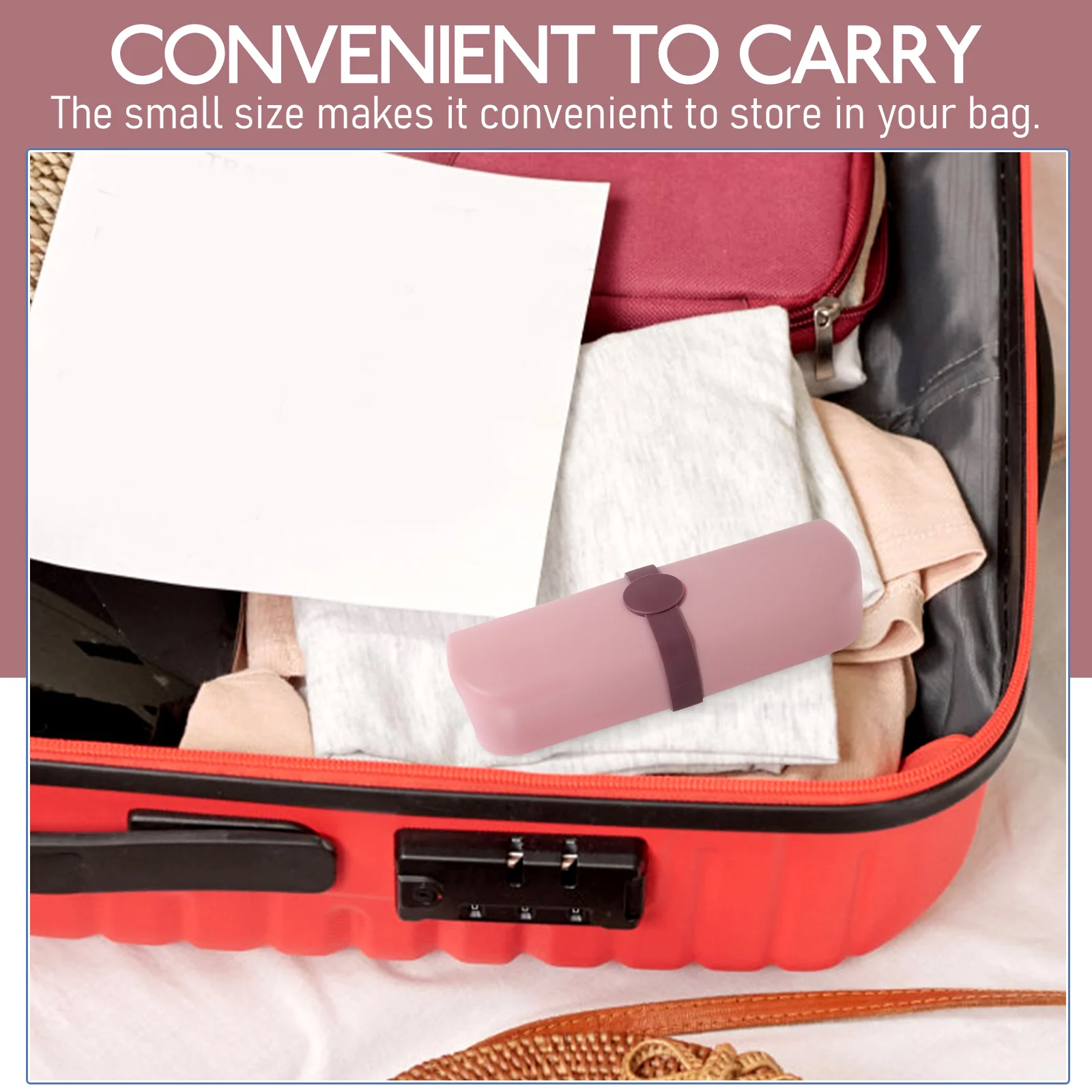 

Travel Toothbrush Storage Box Portable Toothbrush and Toothpaste Case Compact Durable Travel Accessories for Home Hotel Use