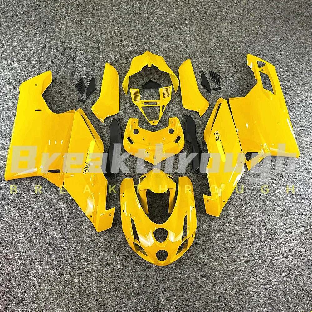 Suitable for Ducati 749 749R 999/S 2003-2004 motorcycle high-quality ABS injection molded yellow body cover, fairing kit