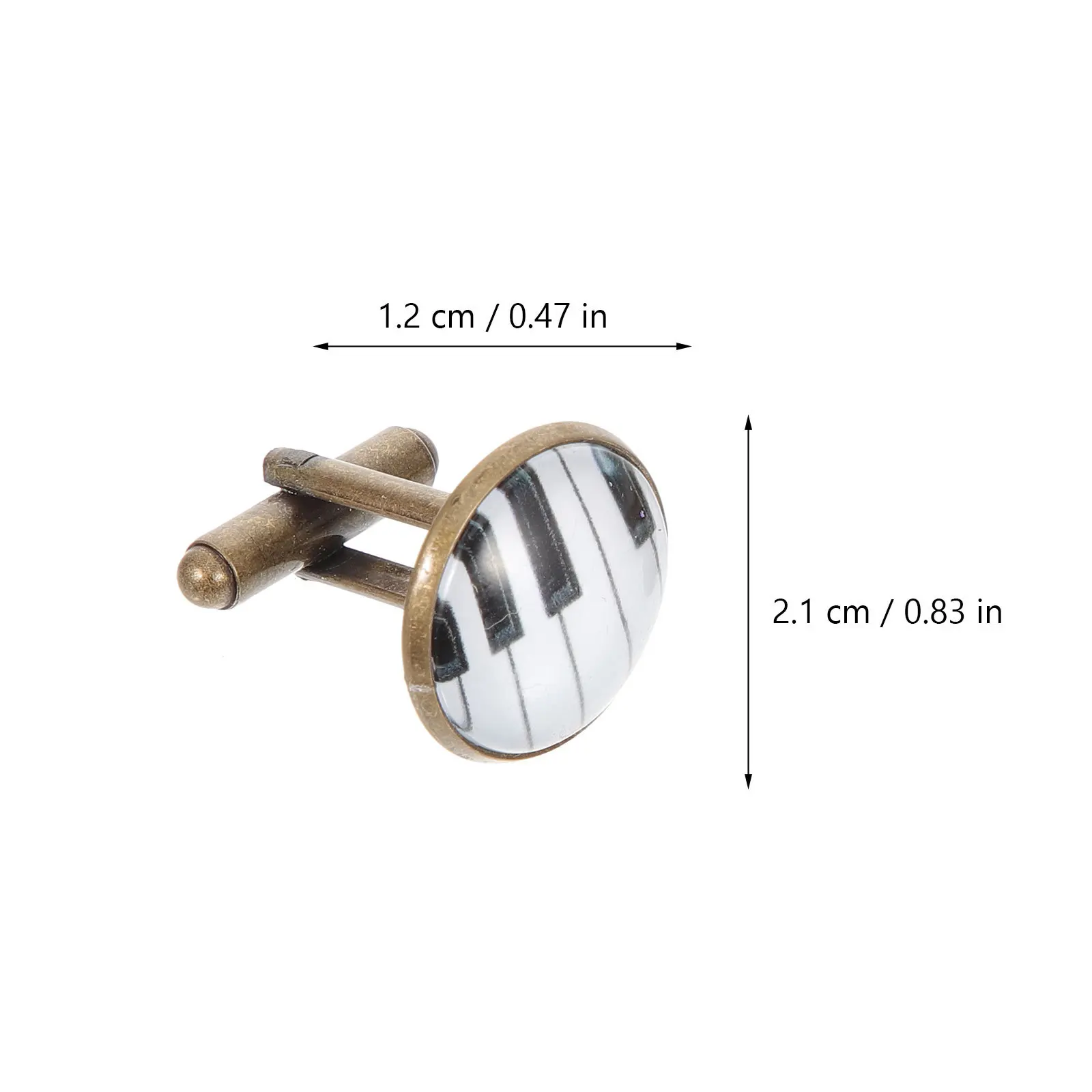 2 szt. Spinki do mankietów w stylu vintage dla mężczyzn, inspirowane pianinem, guziki do smokingu, przyciągające wzrok ozdoby do koszuli na wesele, imprezę, do biura, metalowe