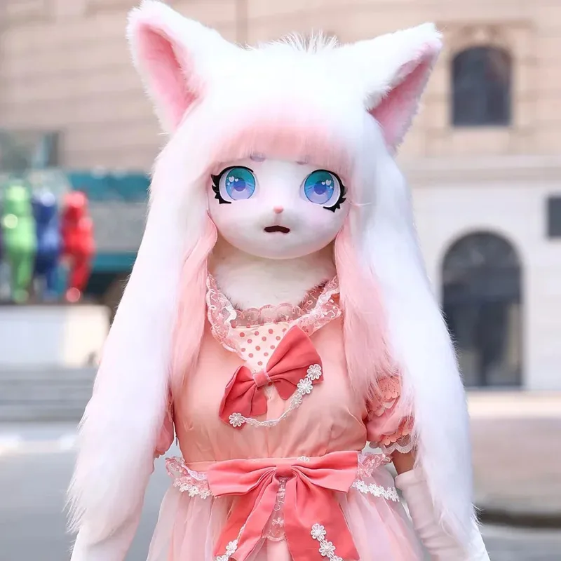 Fursuit Headset Furry Head Base Comiket Furry Kig Kigurumi Cosplay Mask