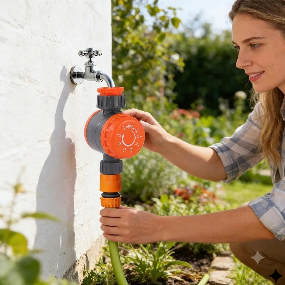 Automatischer Gartenbewässerungs-Controller Intelligenter Mechanischer Täglicher Wassertimer für Außenschlauch Tropf- und Sprinkleranlagen – Detail 4