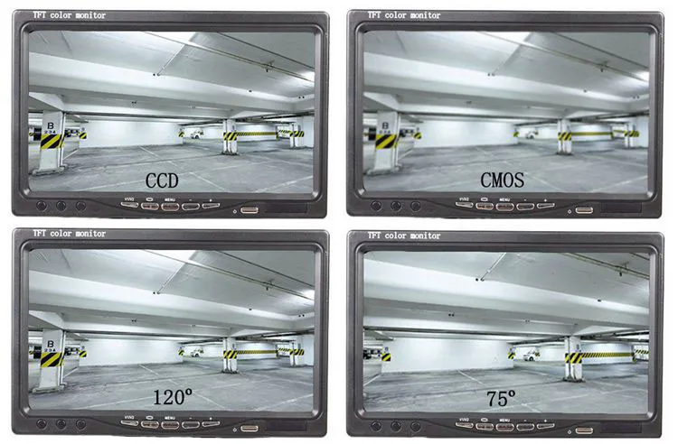 DIYKIT CVBS Signal 4PIN RCA HD CCD IR Nachtsicht Auto-Rückfahrkamera für LKW, Van, Bus, Lastwagen Weiß – Detail 7