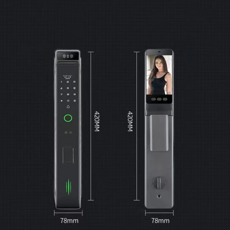 Wifi APP Smart Face Recognition Fingerprint Door Lock Home Automation Digital Password Keypad IC Card Anti-theft Electronic Lock