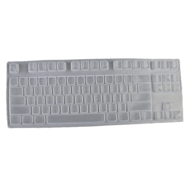 Funda silicona para teclados, protectores piel para V500Pro, 87 teclas, teclados mecánicos inalámbricos para jugar, PC