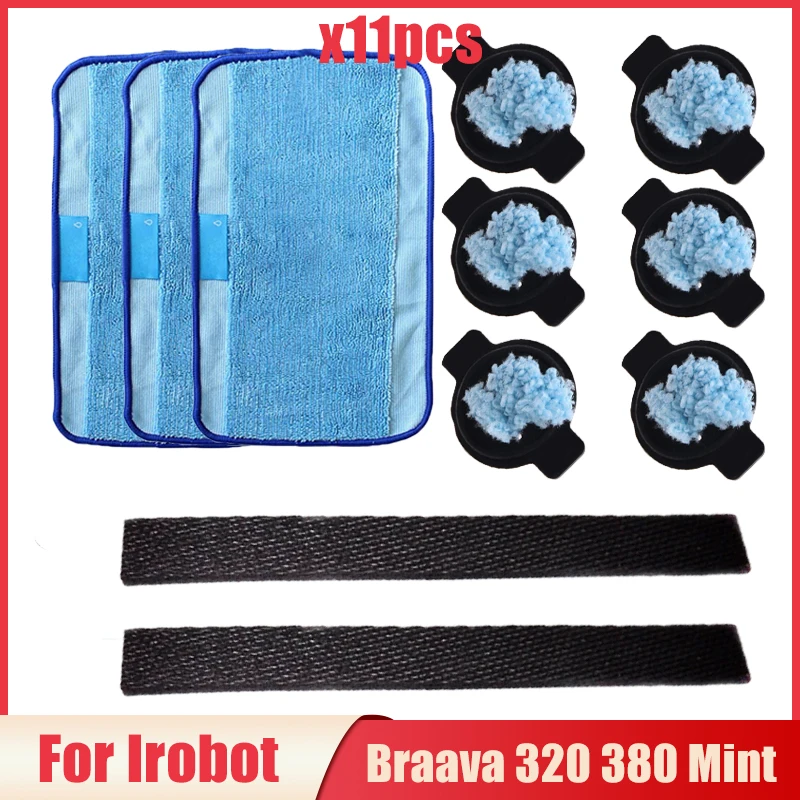 Replacement Parts Pads Kits For iRobot Braava 320 380 Mint 4200 5200 Robot Vacuum Cleaner Mop Cloth Water Cap Accessories