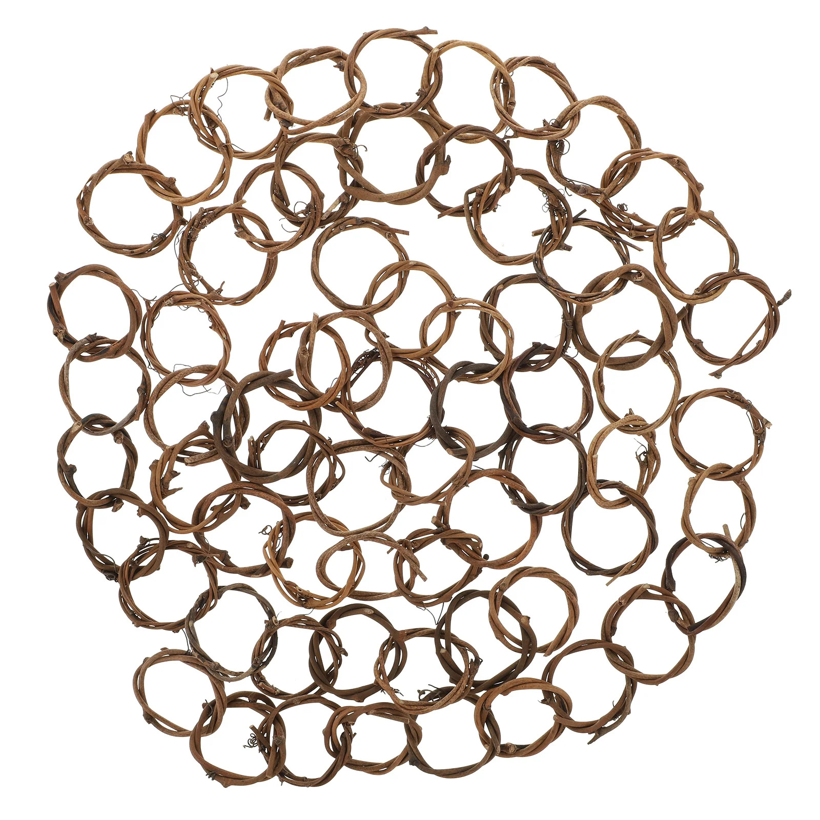 

6Pcs Rattan Woven Pendant DIY Decorative Adornment for Home Wedding Party Festival Hanging Ornament Decor DIY Woven Artware