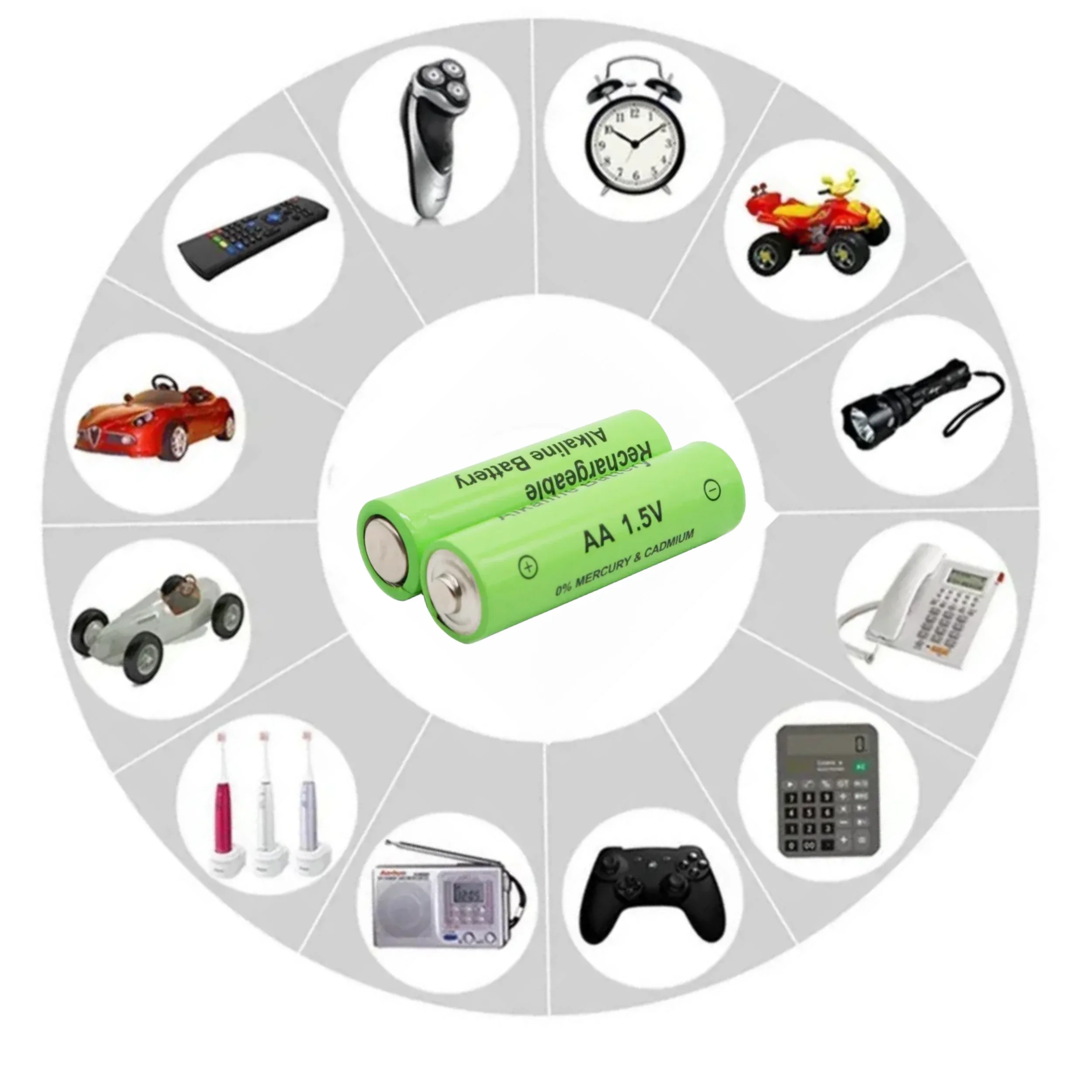 NEW AA Battery 3000 MAh Rechargeable Battery NI-MH 1.5 V AA Battery for Clocks, Mice, Computers, Toys Etc.