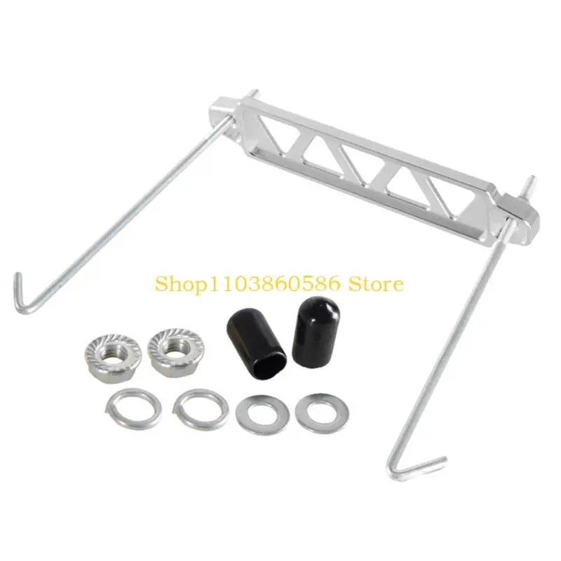 242A Lightweight Aluminum Car Battery Holder Bracket 5 Hole Triangular for Vehicles